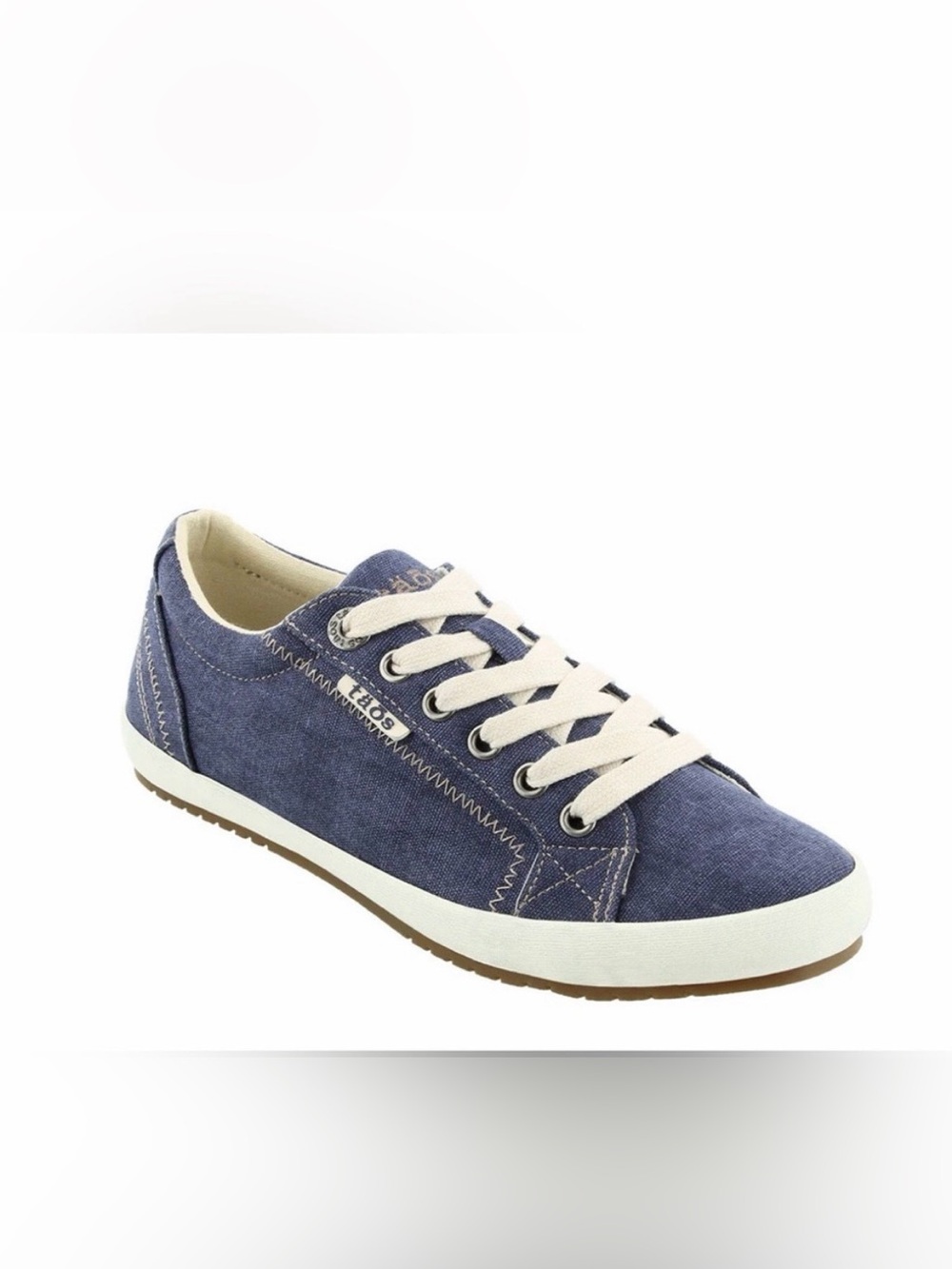Taos Star canvas dark denim sneakers, size 9.5 wide